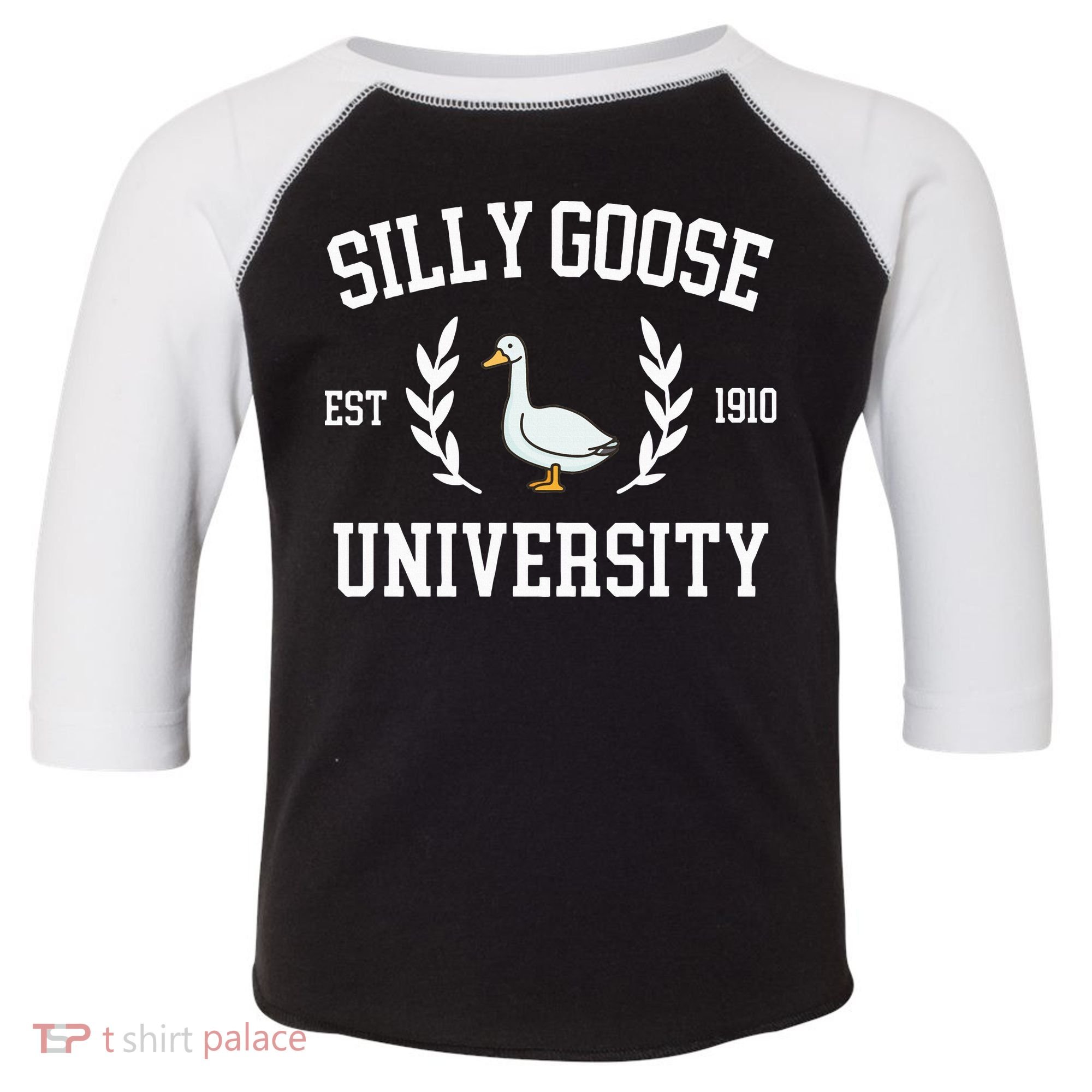 Silly Goose University Funny Goose Meme Costume Toddler Fine Jersey T-Shirt