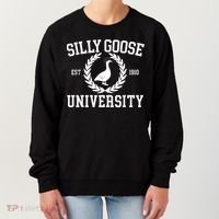 Silly Goose University Silly Goose Funny Meme School Bird Women's Sweatshirt thumb 0