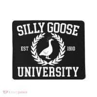 Silly Goose University Silly Goose Funny Meme School Bird Mousepad thumb 0