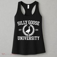 Silly Goose University Silly Goose Funny Meme School Bird Women's Tank Top thumb 3