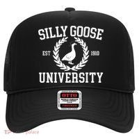 Silly Goose University Silly Goose Funny Meme School Bird Hat thumb 0