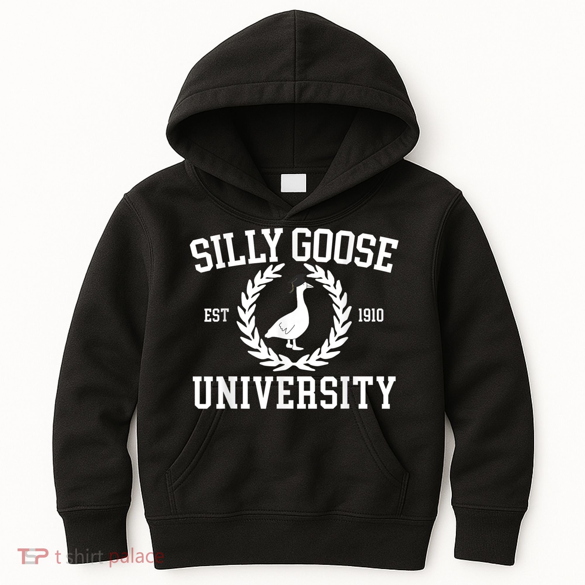 Silly Goose University Silly Goose Funny Meme School Bird Kids Hoodie