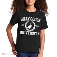 Silly Goose University Silly Goose Funny Meme School Bird Kids T-Shirt thumb 2