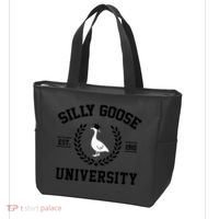 Silly Goose University Silly Goose Funny Meme School Bird Tote Bag thumb 3
