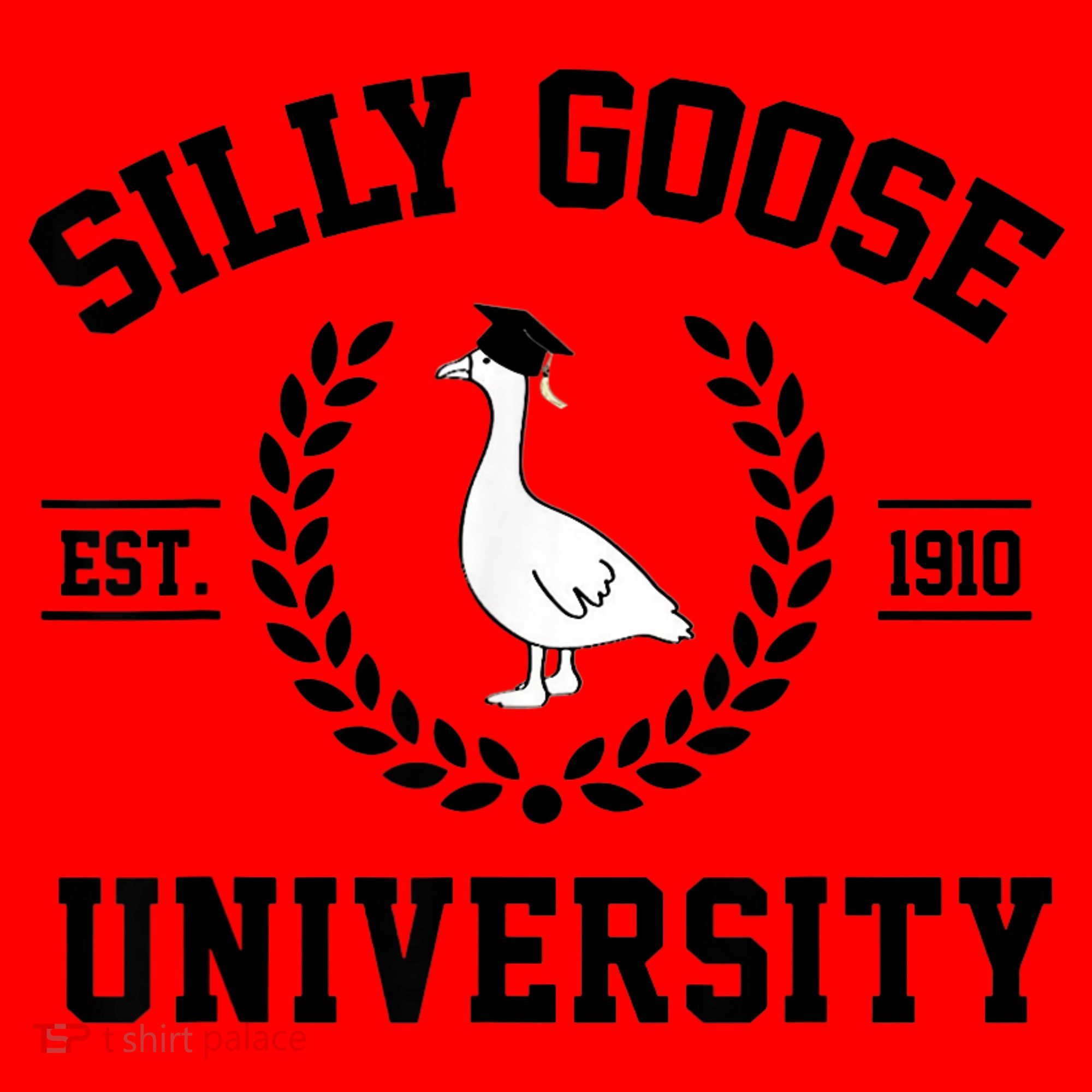 Silly Goose University Silly Goose Funny Meme School Bird Santa Hat