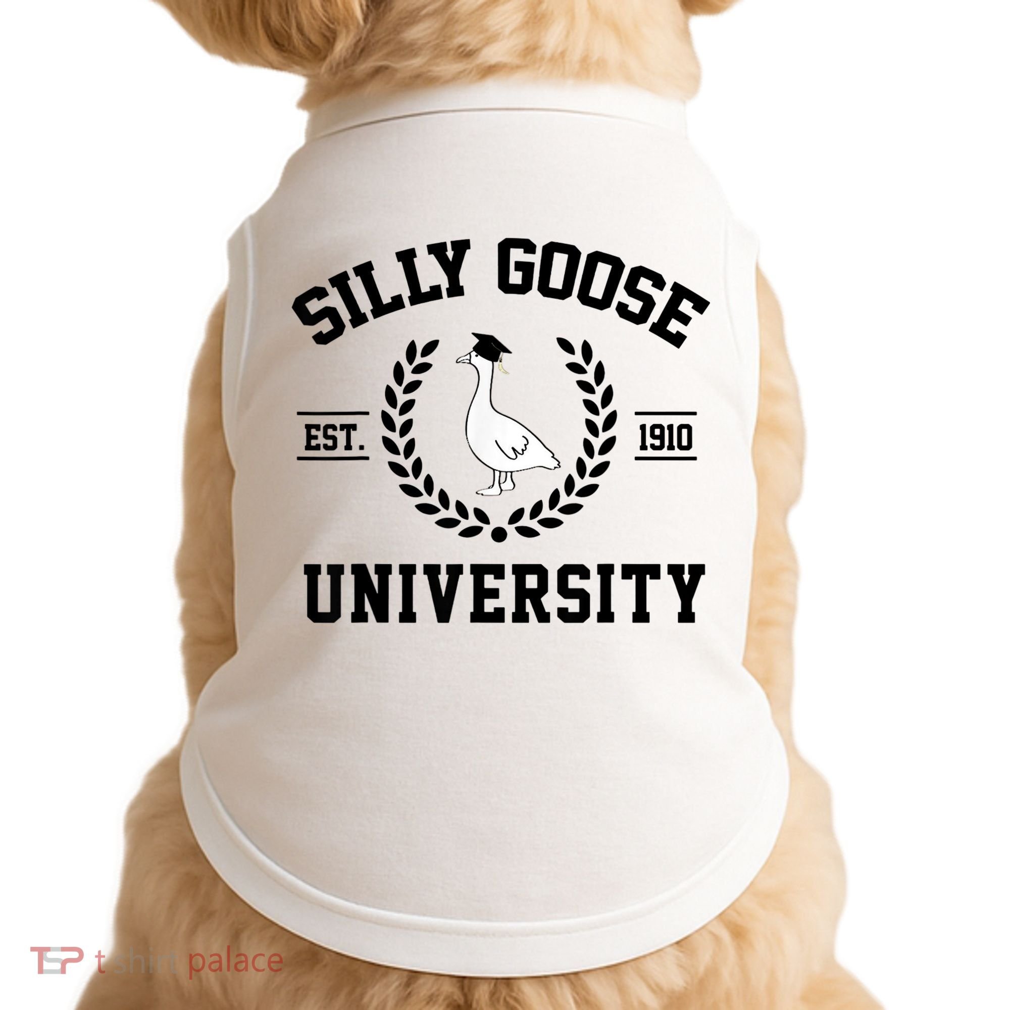 Silly Goose University Silly Goose Funny Meme School Bird Doggie Tank