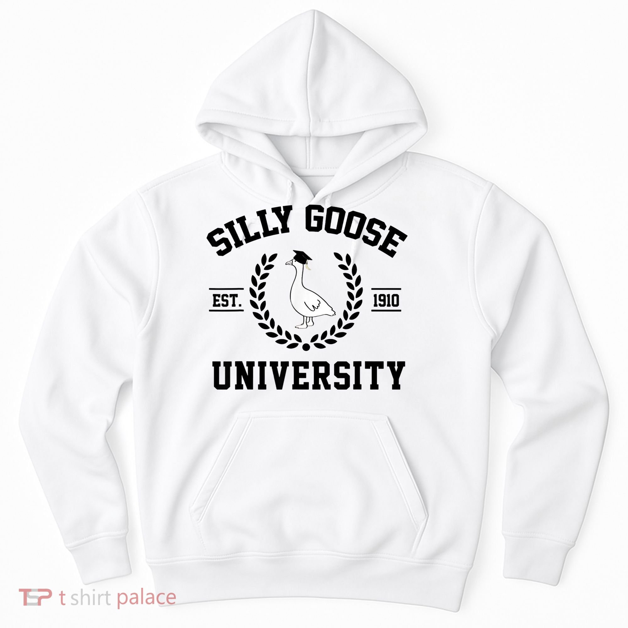 Silly Goose University Silly Goose Funny Meme School Bird Hoodie