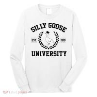 Silly Goose University Silly Goose Funny Meme School Bird Long Sleeve Shirt thumb 0