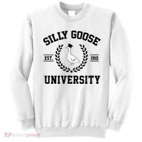 Silly Goose University Silly Goose Funny Meme School Bird Sweatshirt thumb 0