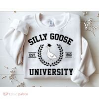 Silly Goose University Silly Goose Funny Meme School Bird Sweatshirt thumb 2