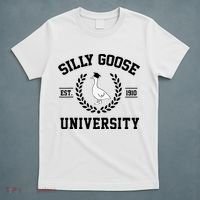 Silly Goose University Silly Goose Funny Meme School Bird T-Shirt thumb 5