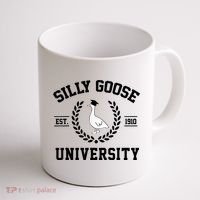 Silly Goose University Silly Goose Funny Meme School Bird Coffee Mug thumb 1
