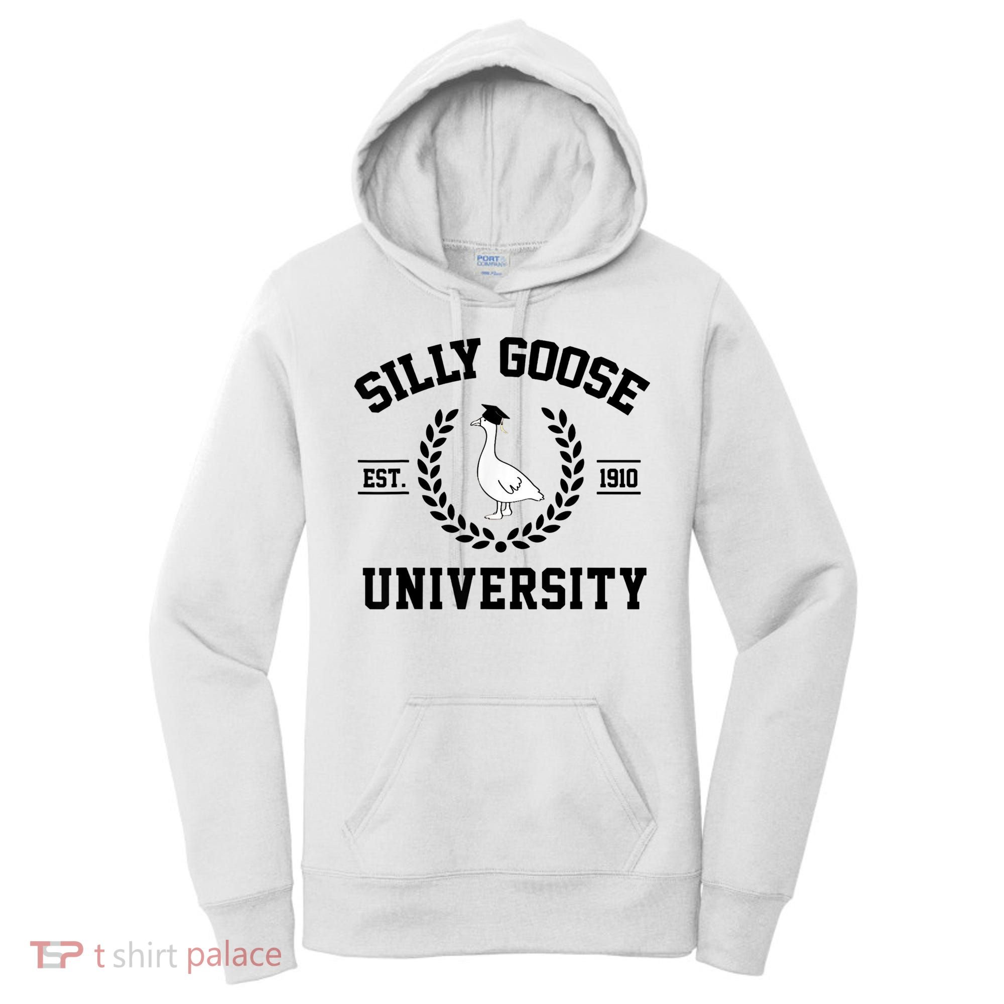 Silly Goose University Silly Goose Funny Meme School Bird Women's Hoodie
