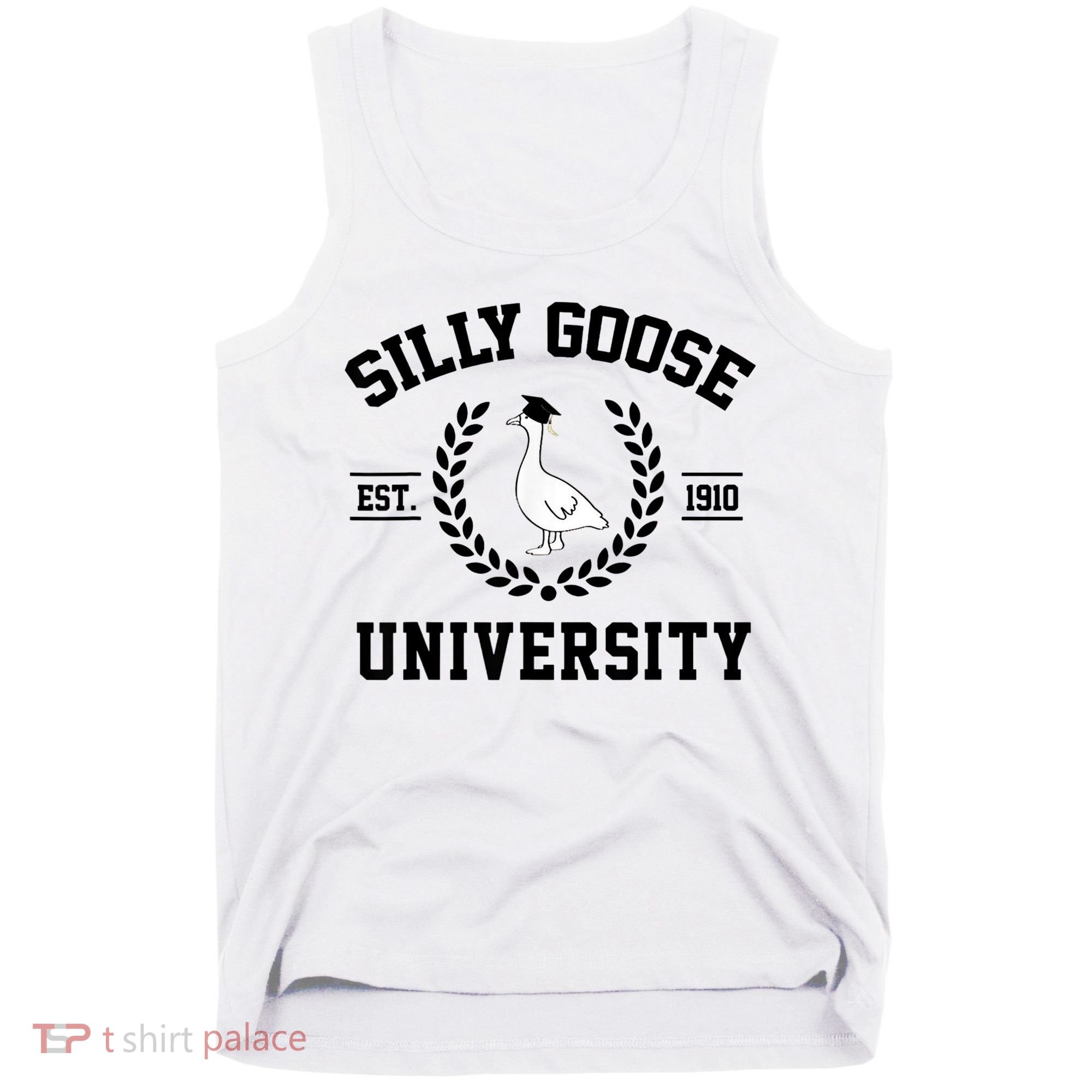 Silly Goose University Silly Goose Funny Meme School Bird Tank Top