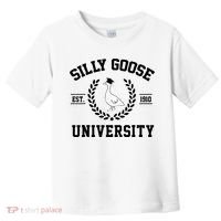 Silly Goose University Silly Goose Funny Meme School Bird Toddler T-Shirt thumb 0
