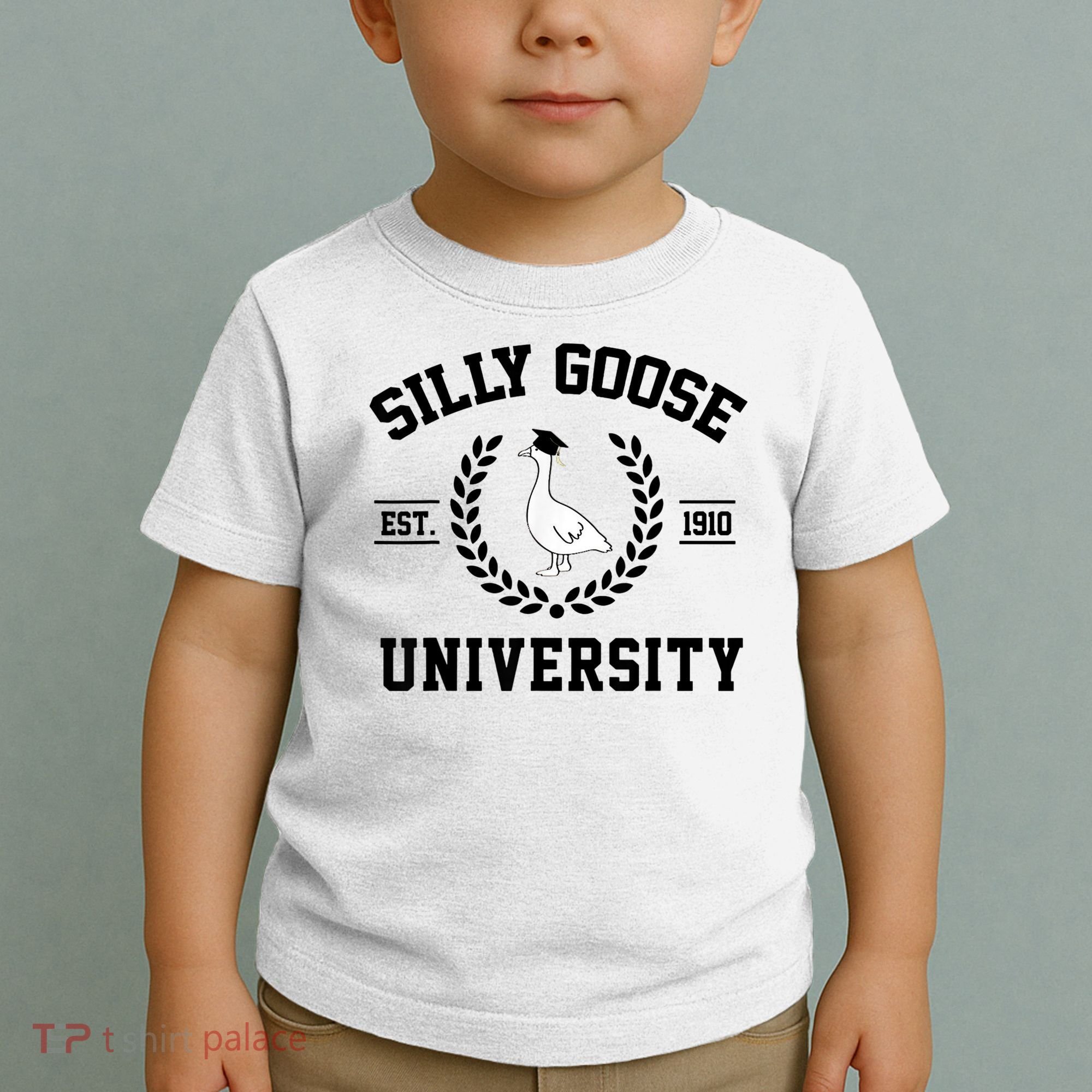 Silly Goose University Silly Goose Funny Meme School Bird Toddler T-Shirt