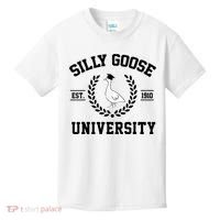 Silly Goose University Silly Goose Funny Meme School Bird Kids T-Shirt thumb 0