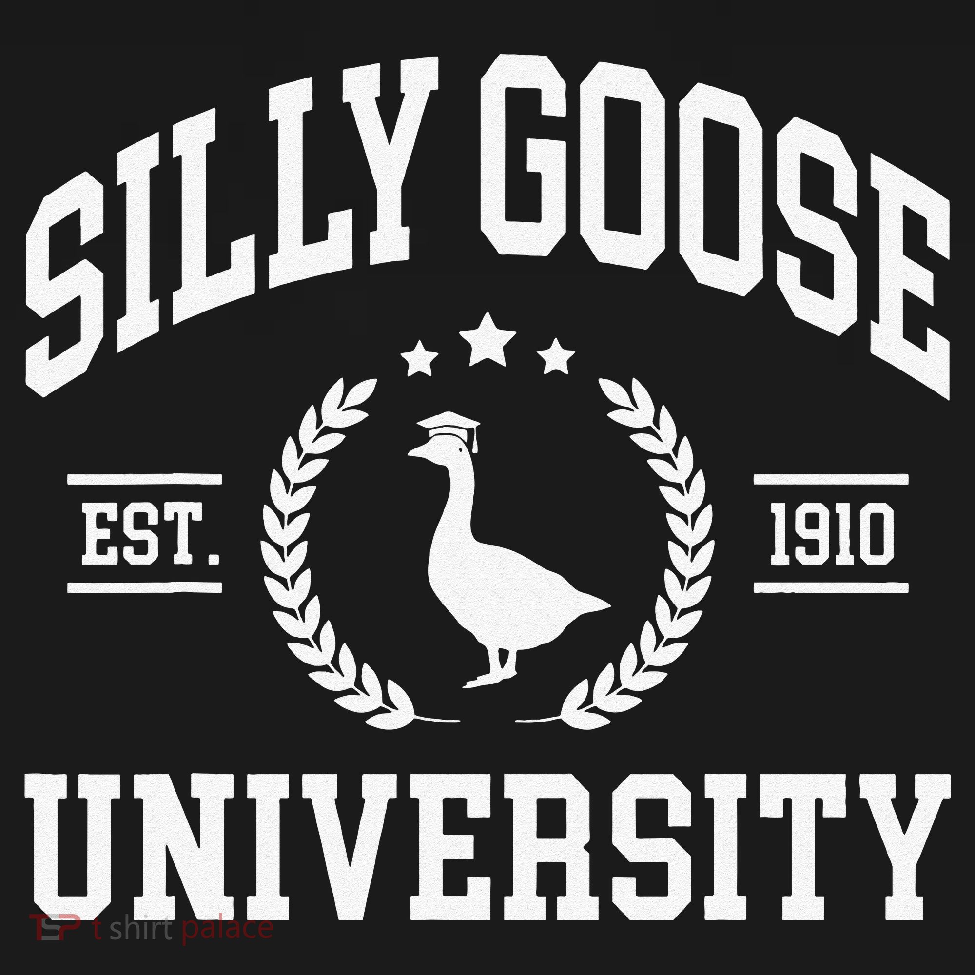 Silly Goose University Funny Goose On The Loose Funny Saying Baby Bodysuit