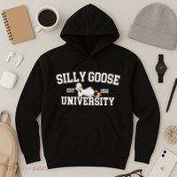 Silly Goose University Silly Goose Funny Meme School Bird Hoodie thumb 3