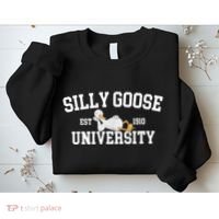 Silly Goose University Silly Goose Funny Meme School Bird Sweatshirt thumb 2