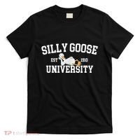 Silly Goose University Silly Goose Funny Meme School Bird T-Shirt thumb 0