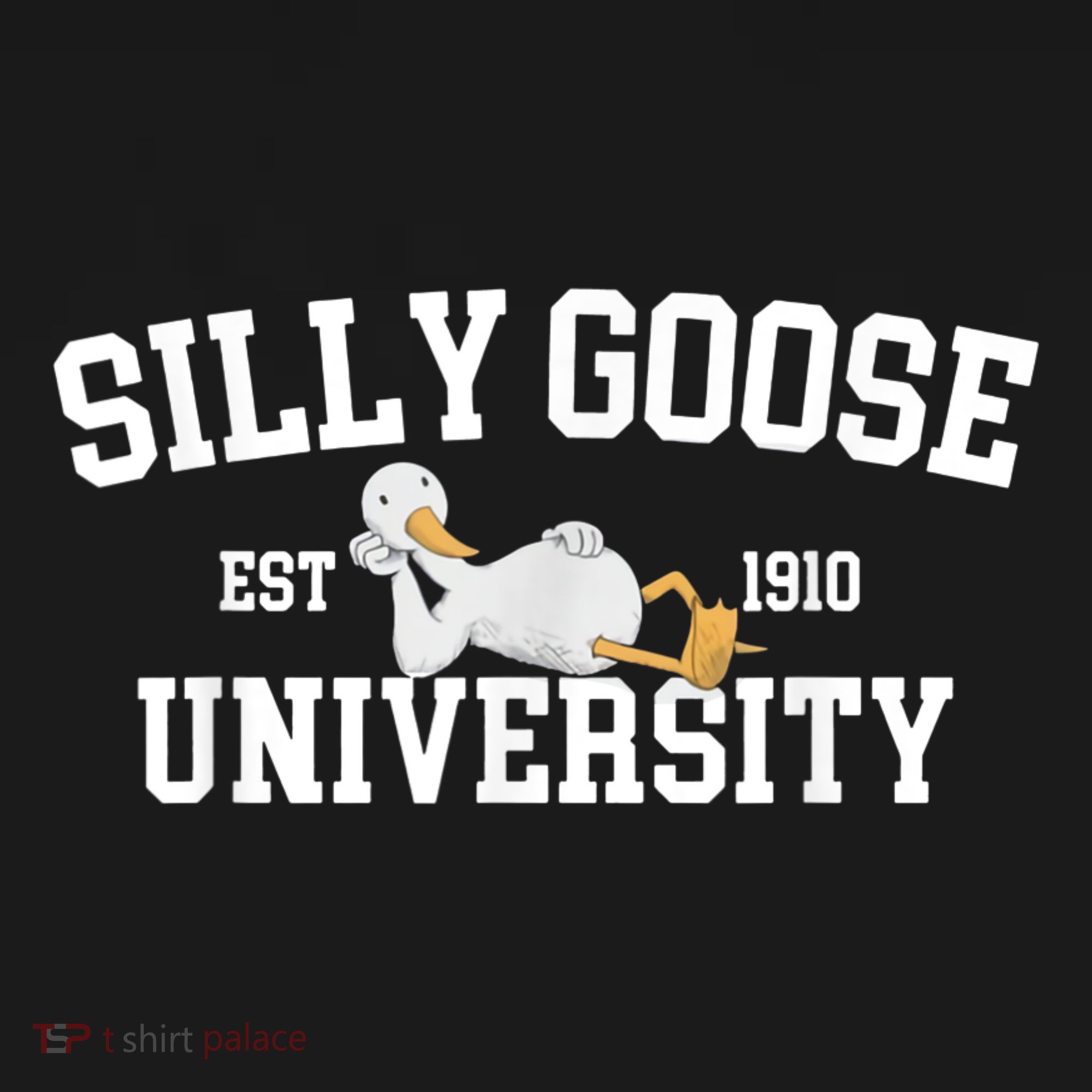 Silly Goose University Silly Goose Funny Meme School Bird T-Shirt