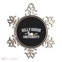 Silly Goose University Silly Goose Funny Meme School Bird Ornament thumb 0