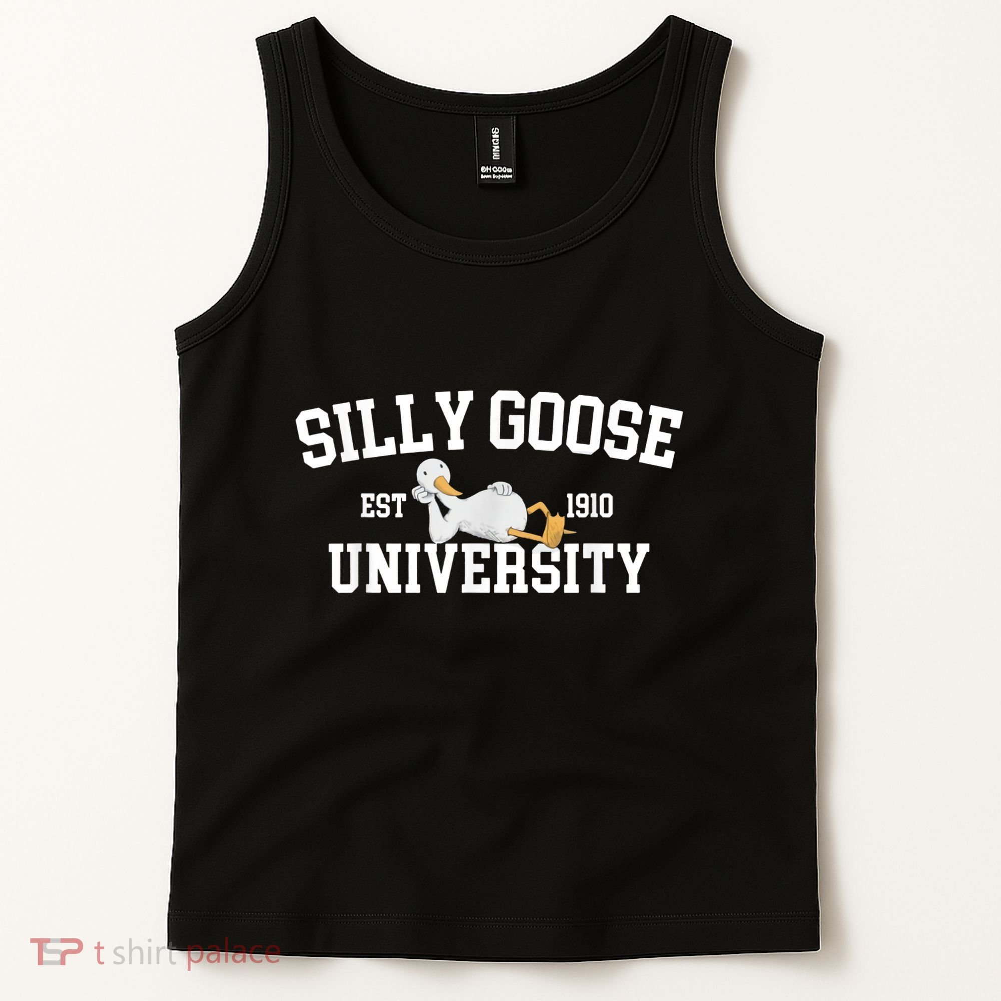 Silly Goose University Silly Goose Funny Meme School Bird Tank Top