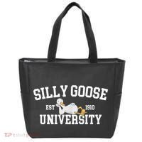 Silly Goose University Silly Goose Funny Meme School Bird Tote Bag thumb 0