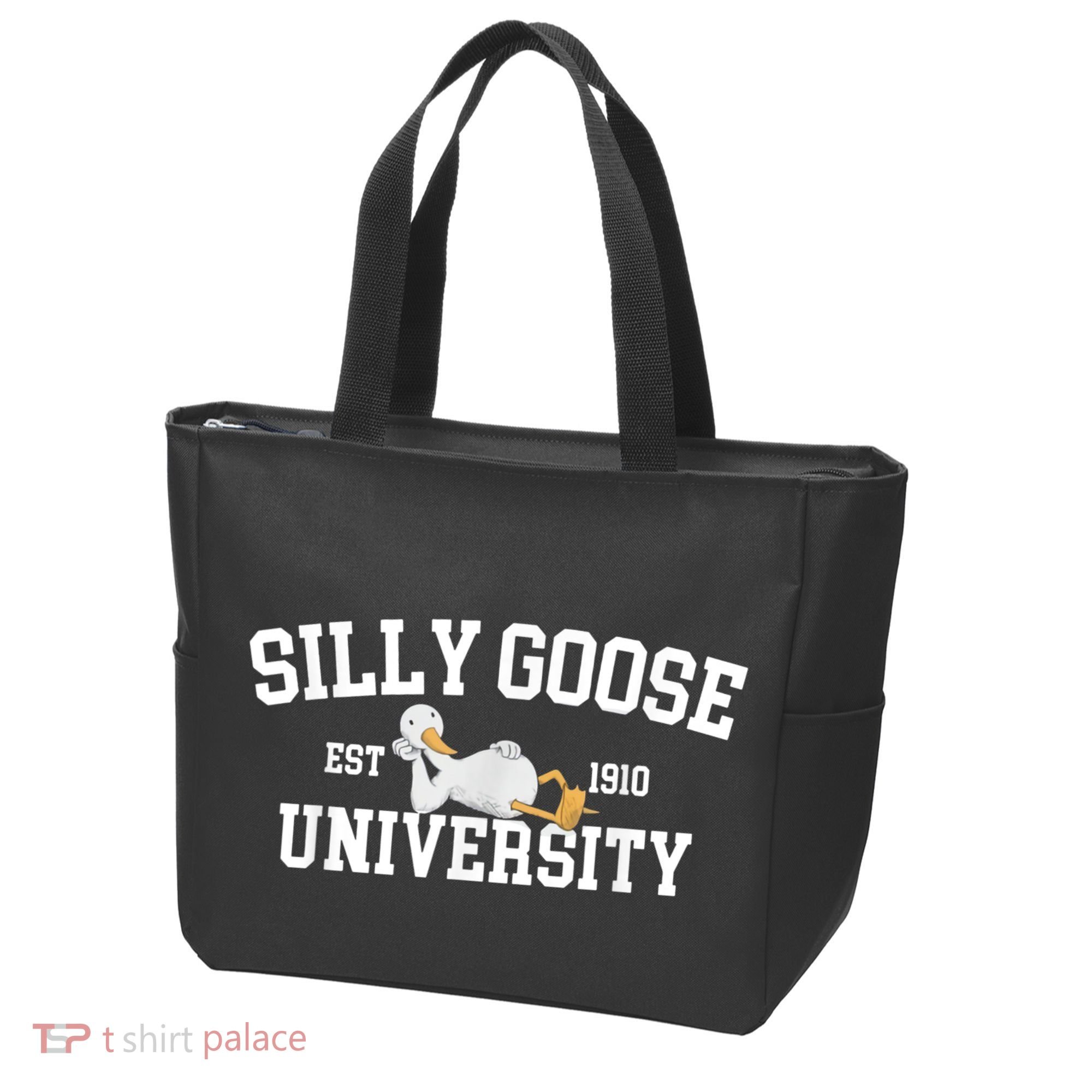 Silly Goose University Silly Goose Funny Meme School Bird Tote Bag