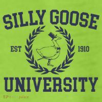 Silly Goose University Funny Silly Goose Meme Bird Lover Adult Drive Performance Visor thumb 2