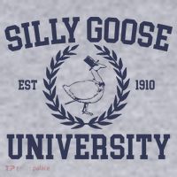 Silly Goose University Funny Silly Goose Meme Bird Lover Women's Sweatshirt thumb 2