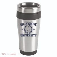 Silly Goose University Funny Silly Goose Meme Bird Lover 16oz Travel Tumbler thumb 0