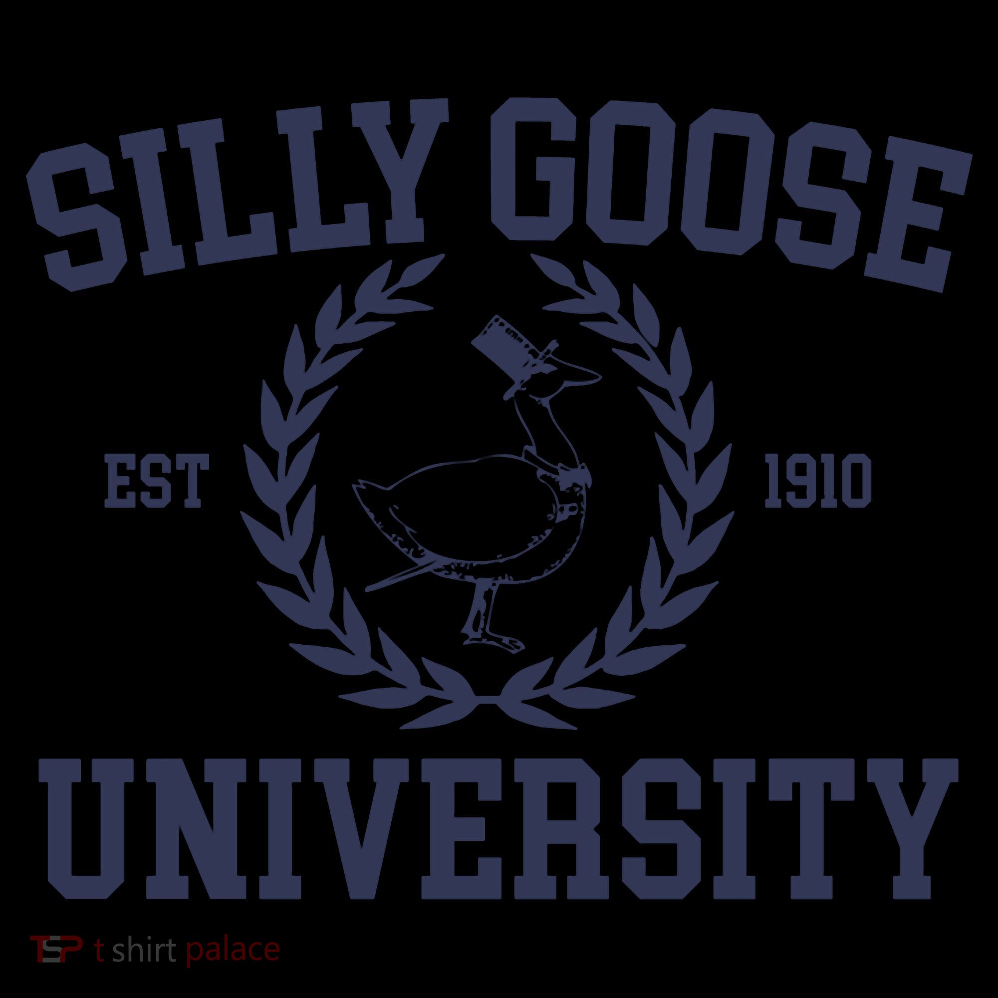 Silly Goose University Funny Silly Goose Meme Bird Lover 16oz Travel Tumbler