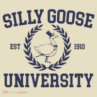 Silly Goose University Funny Silly Goose Meme Bird Lover Comfort Colors Boxy T-Shirt thumb 3