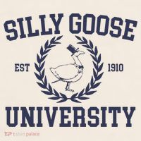 Silly Goose University Funny Silly Goose Meme Bird Lover Garment-Dyed Women's Muscle Tee thumb 6