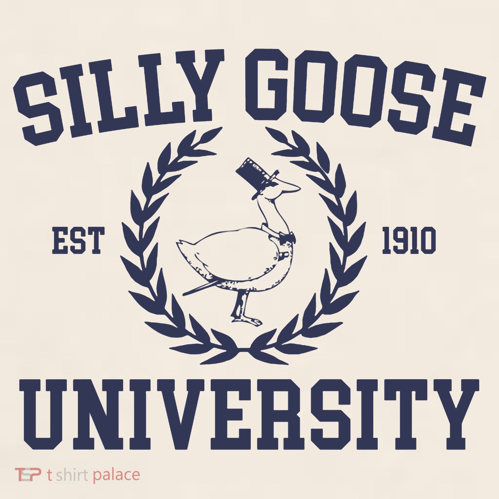 Silly Goose University Funny Silly Goose Meme Bird Lover Garment-Dyed Women's Muscle Tee