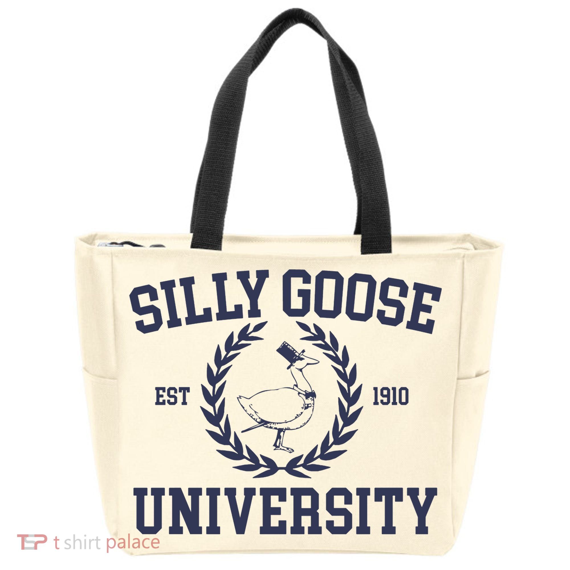 Silly Goose University Funny Silly Goose Meme Bird Lover Tote Bag