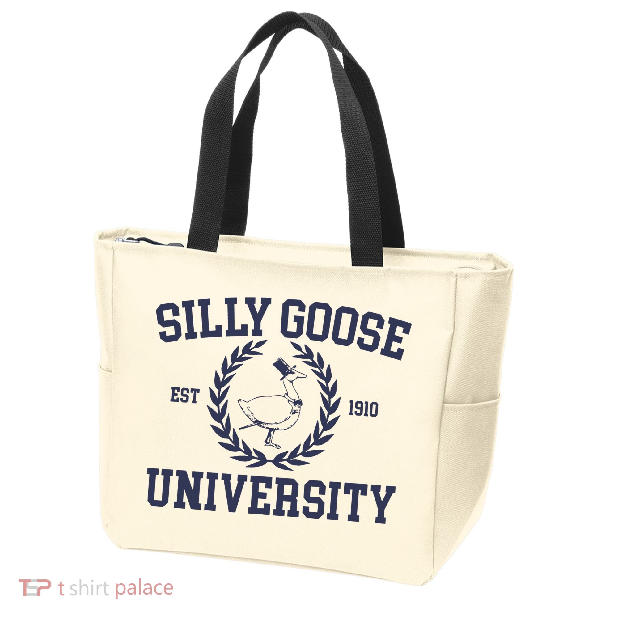 Silly Goose University Funny Silly Goose Meme Bird Lover Tote Bag