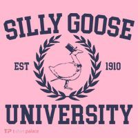 Silly Goose University Funny Silly Goose Meme Bird Lover Coaster thumb 2