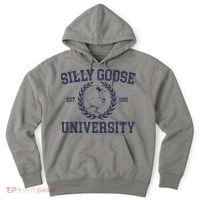 Silly Goose University Funny Silly Goose Meme Bird Lover Hoodie thumb 0