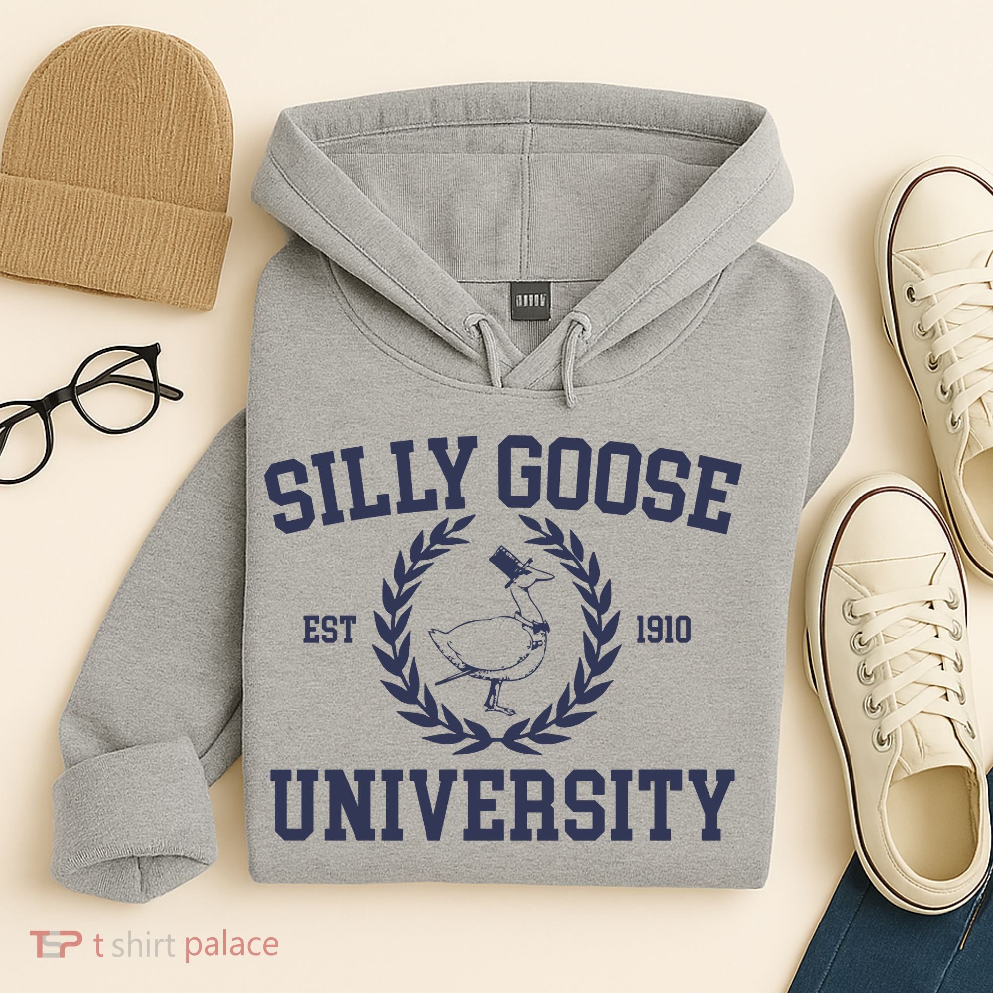 Silly Goose University Funny Silly Goose Meme Bird Lover Hoodie