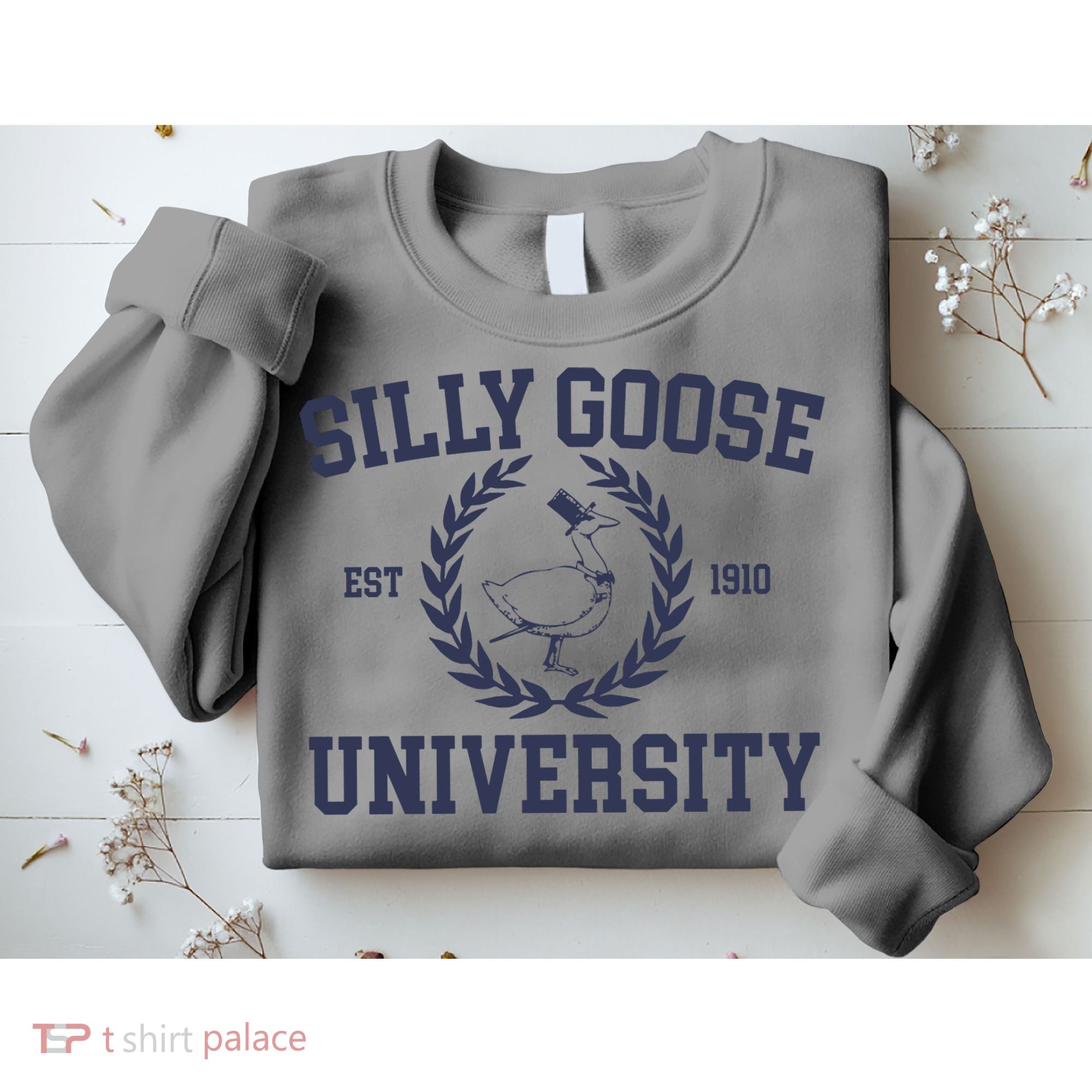 Silly Goose University Funny Silly Goose Meme Bird Lover Sweatshirt