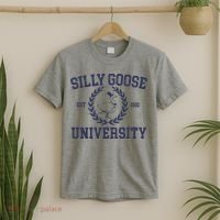Silly Goose University Funny Silly Goose Meme Bird Lover T-Shirt thumb 2