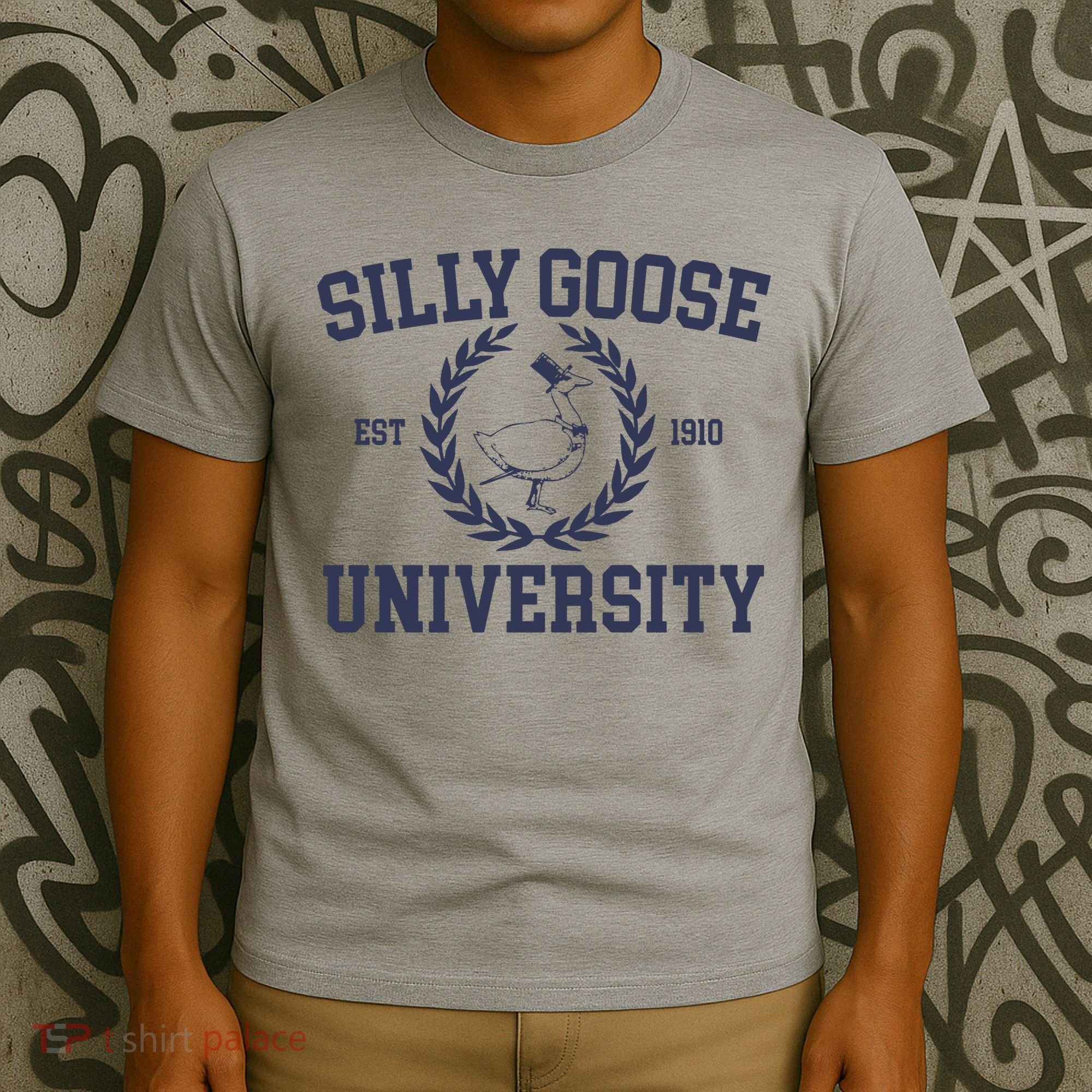 Silly Goose University Funny Silly Goose Meme Bird Lover T-Shirt