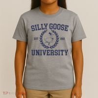 Silly Goose University Funny Silly Goose Meme Bird Lover T-Shirt thumb 4