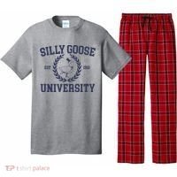 Silly Goose University Funny Silly Goose Meme Bird Lover Pajama Set thumb 0