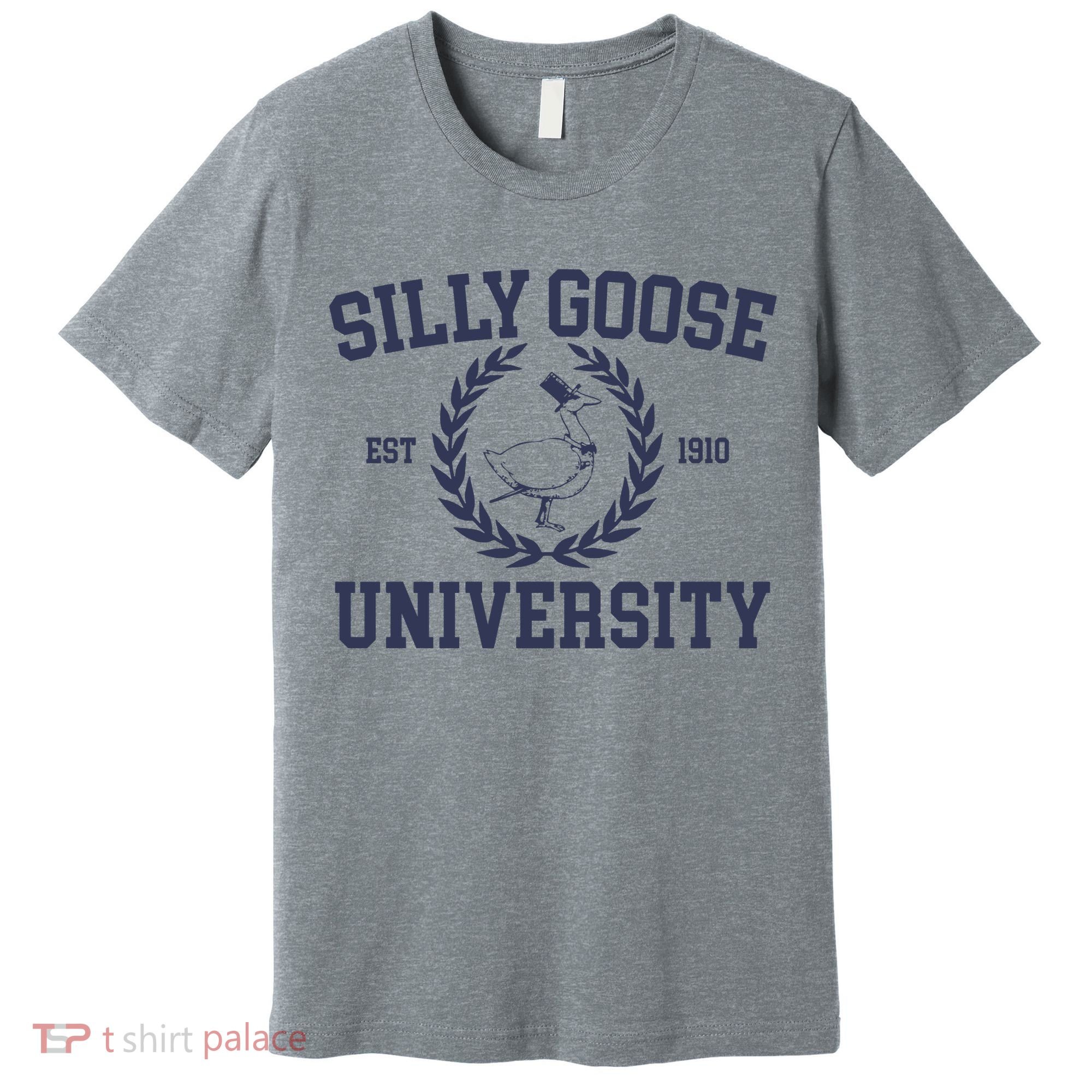 Silly Goose University Funny Silly Goose Meme Bird Lover Premium T-Shirt