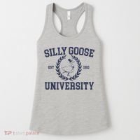 Silly Goose University Funny Silly Goose Meme Bird Lover Women's Tank Top thumb 0
