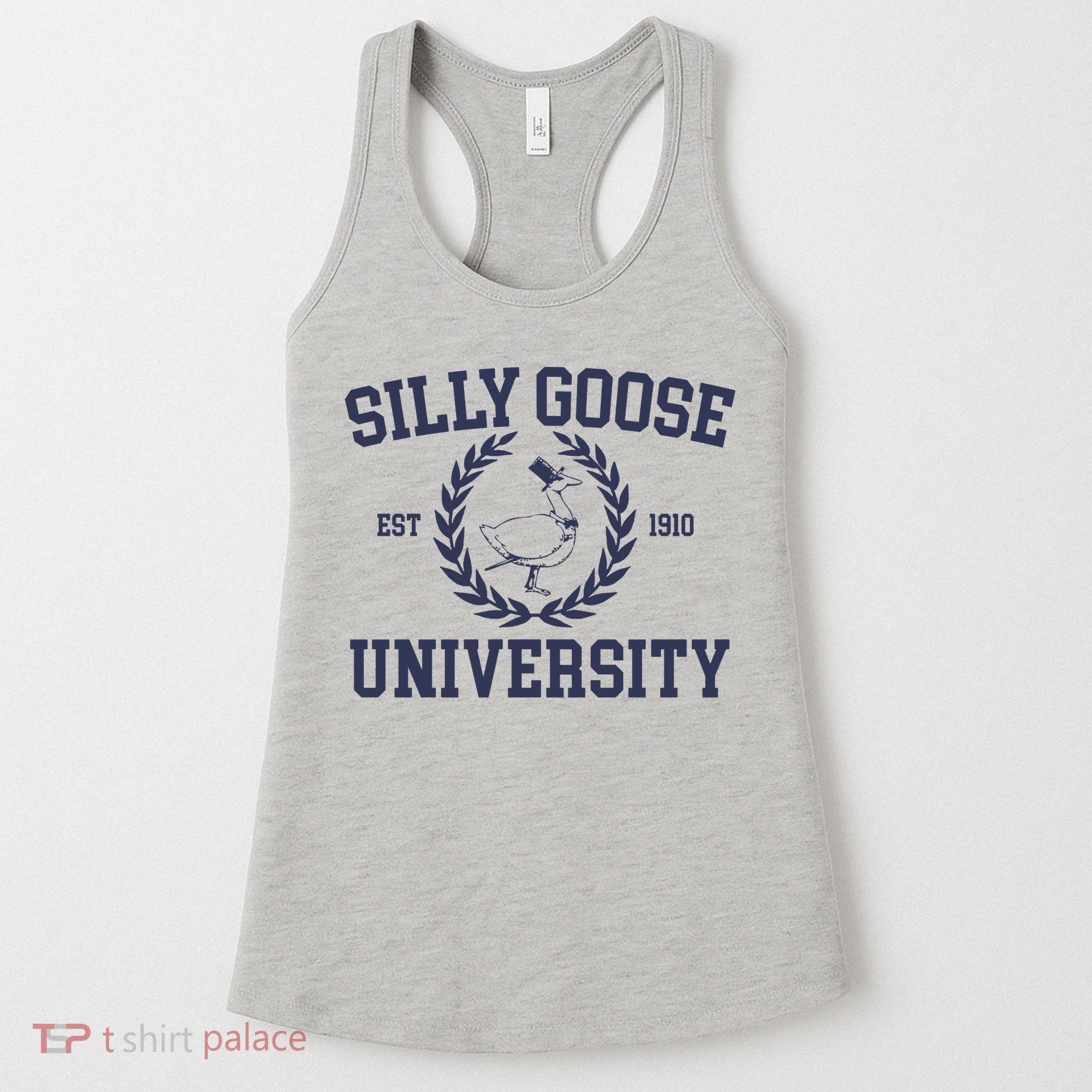 Silly Goose University Funny Silly Goose Meme Bird Lover Women's Tank Top
